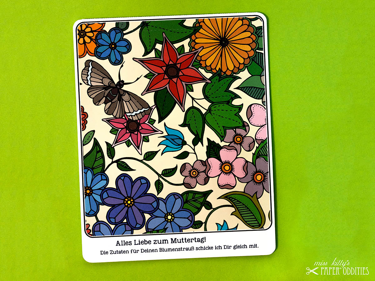Muttertags-Postkarte mit Blumensamenfüllung